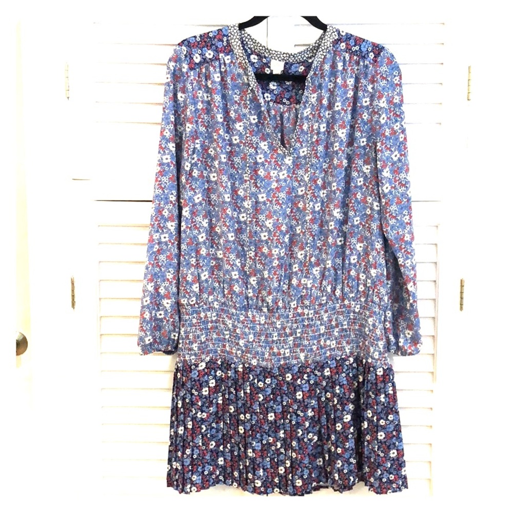 GAP floral boho tunic with pleated skirt